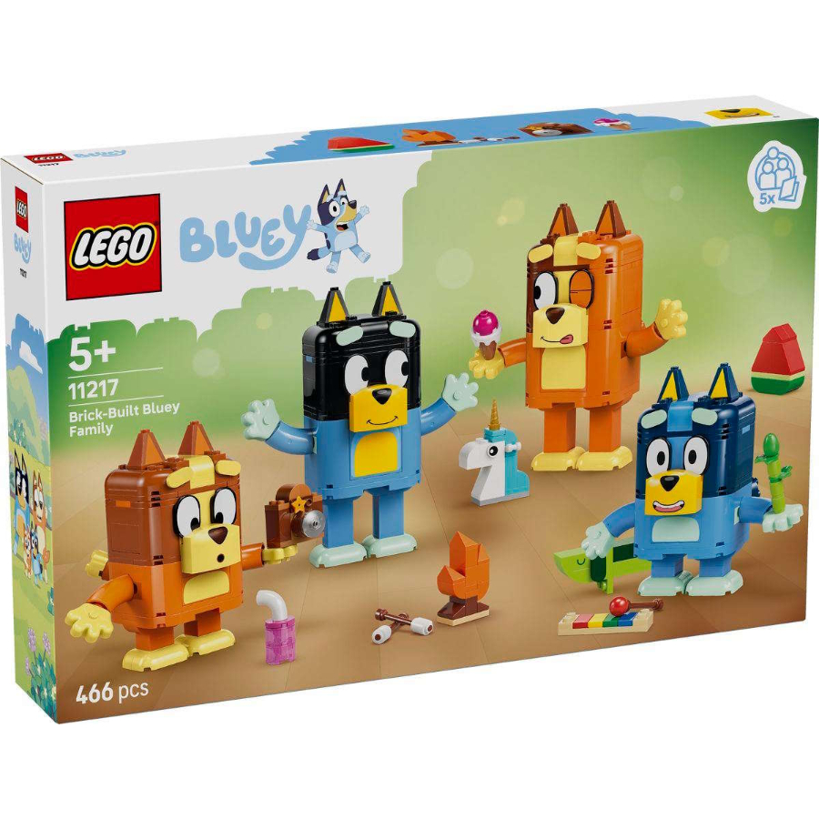 LEGO Bluey Brick Built Bluey Family 4+ Set