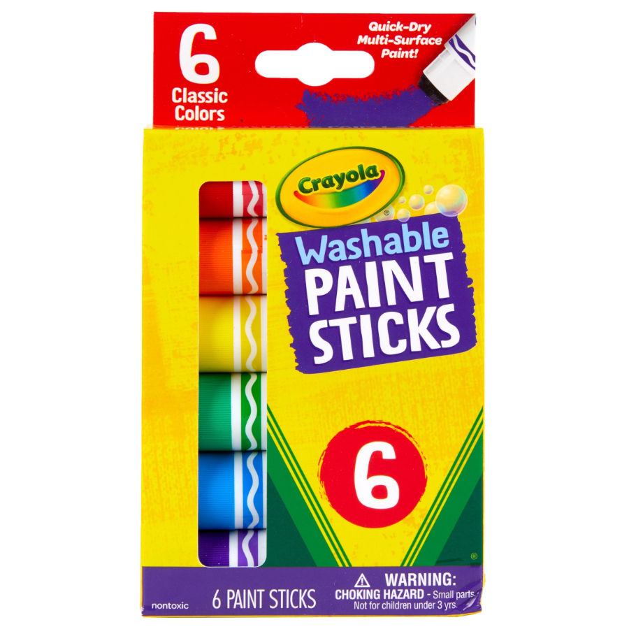 Crayola Washable Paint Sticks 6 Pack