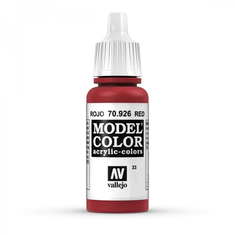 Vallejo Acrylic Paint Model Colour Red 17-18ml