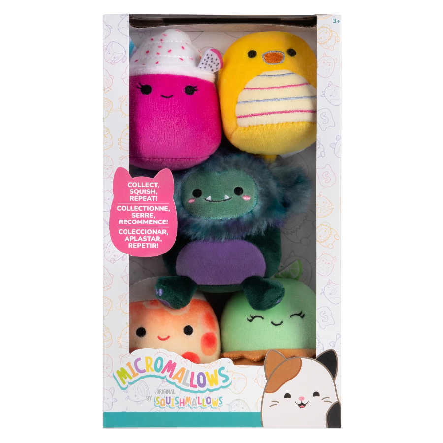 Squishmallows 2.5 Inch Micromallows Plush 5 Pack Assorted