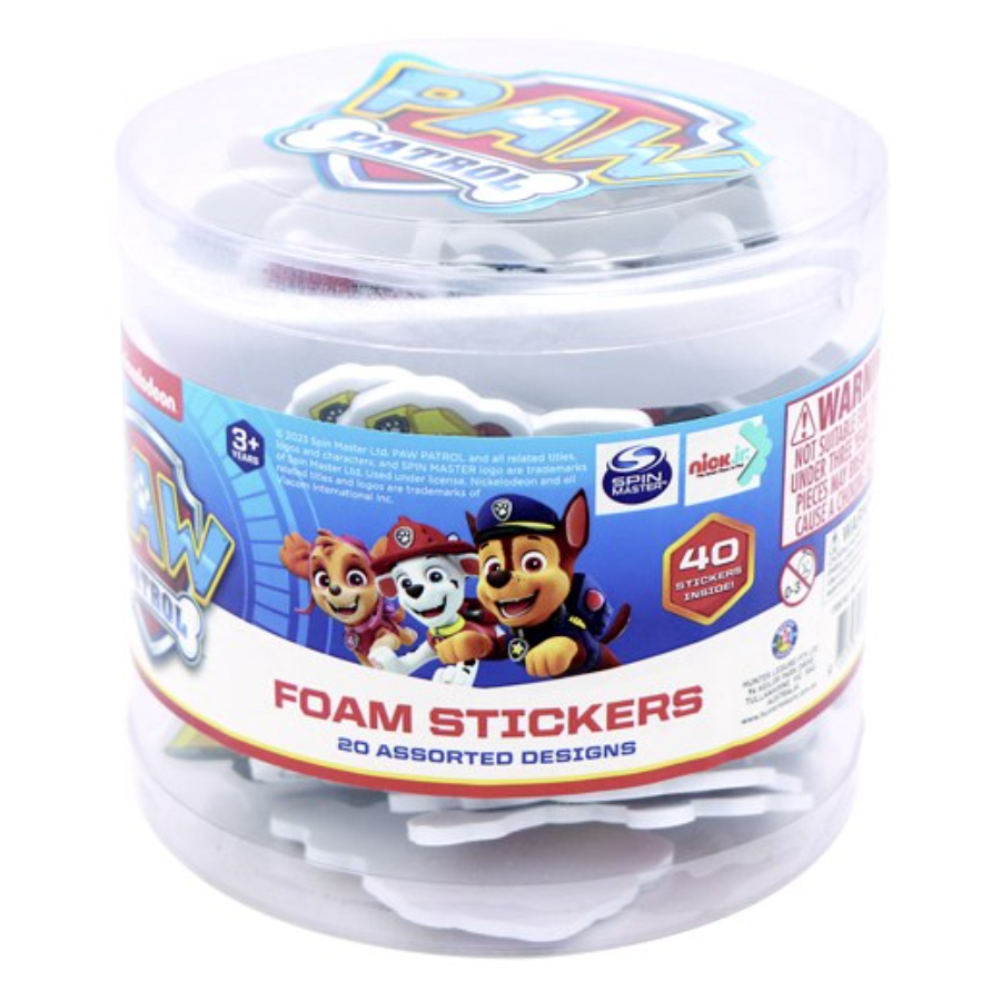Paw Patrol Foam Stickers 40 Pack