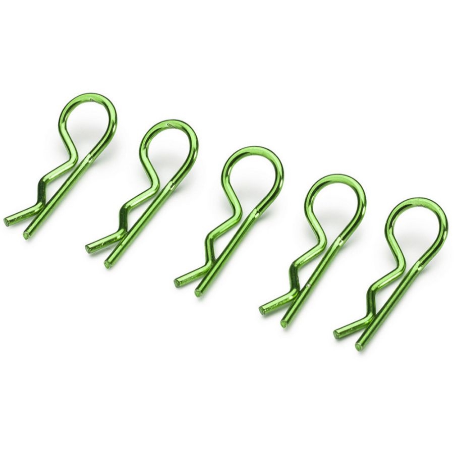 Absima RC Body Clips Medium Green 10 Pack