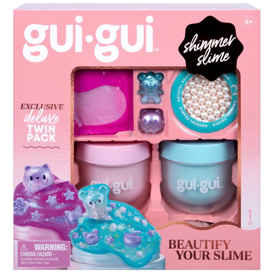 Gui Gui Beautify Your Slime Shimmer Deluxe Duo Pack