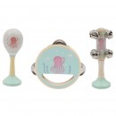 Wooden Music Set Calm & Breezy With 3 Instruments Assorted