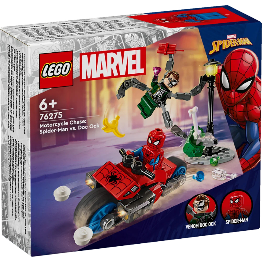 LEGO Super Heroes Marvel Motorcycle Chase Spiderman Vs Doc Ock