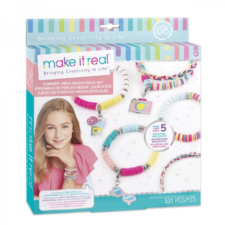 Make It Real Summer Vibes Heishi Bead Bracelets