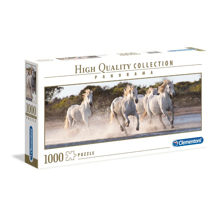 Clementoni Puzzle 1000 Piece Panorama Running Horses