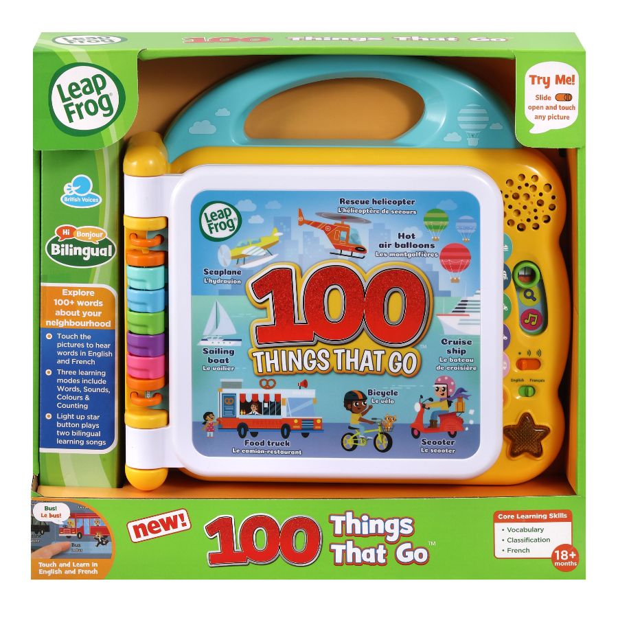 Leapfrog Learning Friends 100 Things That Go English French Toys Casey S Toys