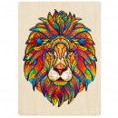 Wooden Shaped Piece Puzzle Lion 140 Pieces