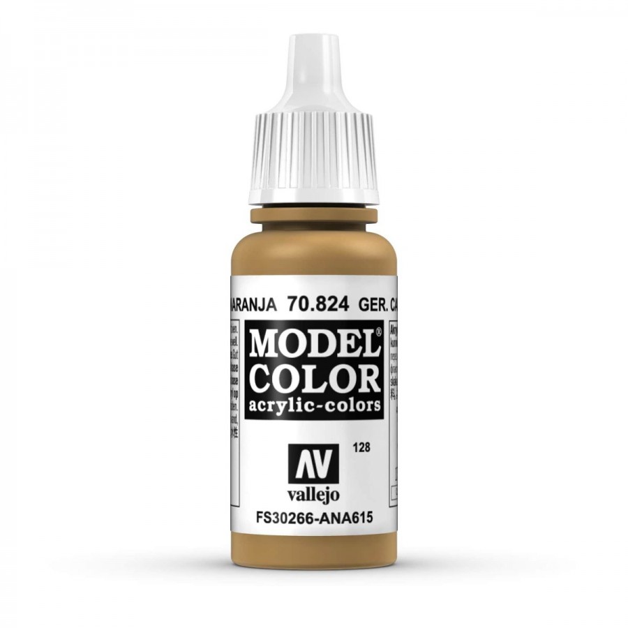 Vallejo Acrylic Paint Model Colour German Camouflage Orange Ochre 17-18ml