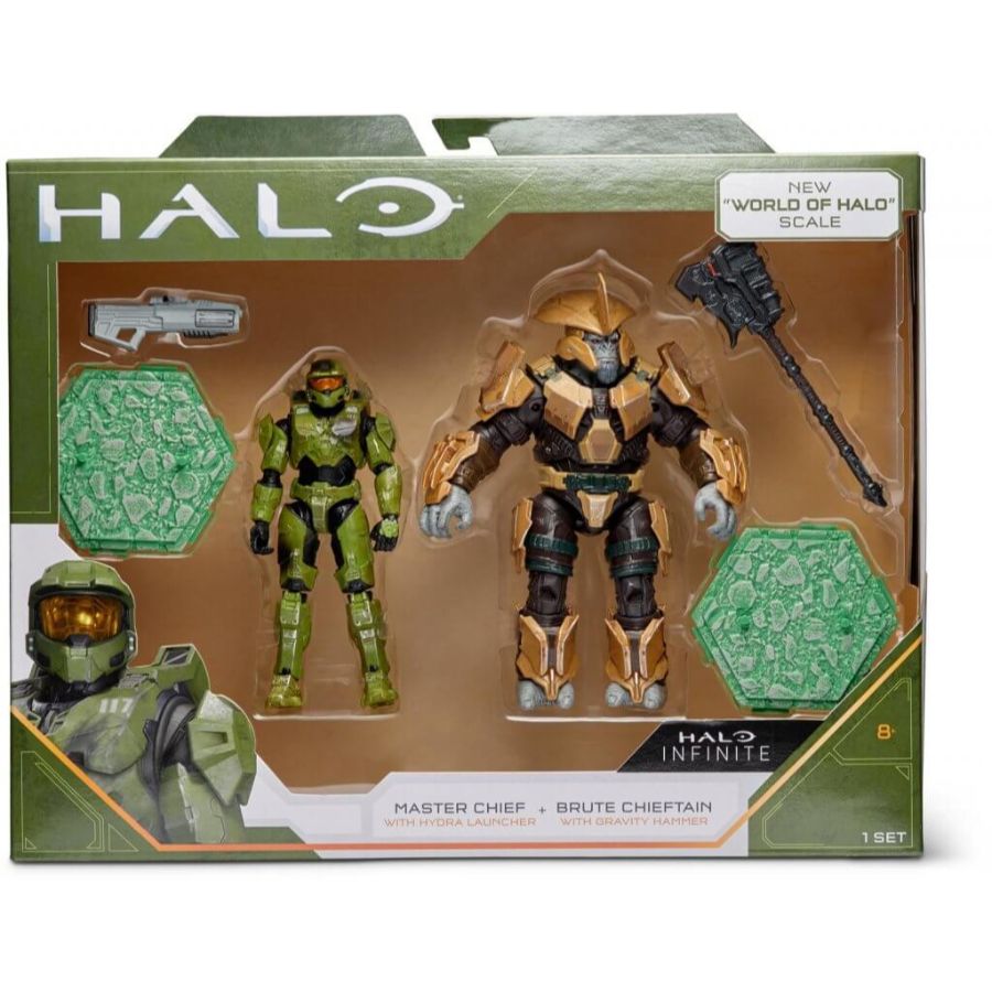 Halo Action Figure Hero Vs Villain 2 Pack 4 Inch Assorted