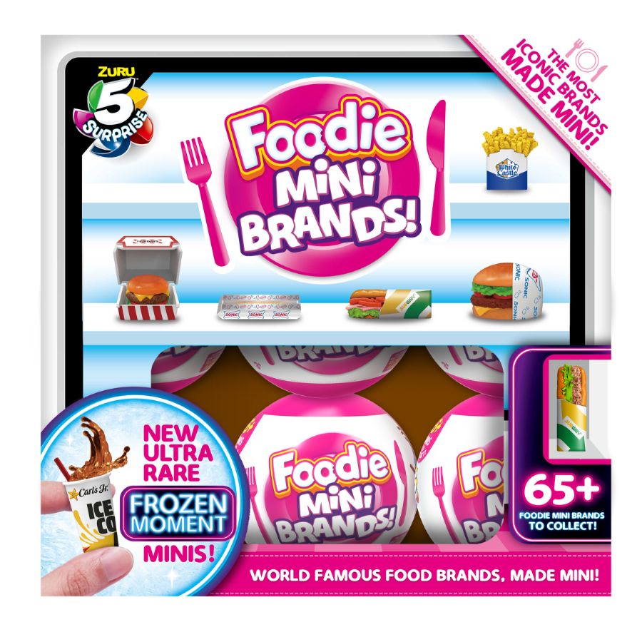 5 Surprise Mini Brands Foodie Assorted