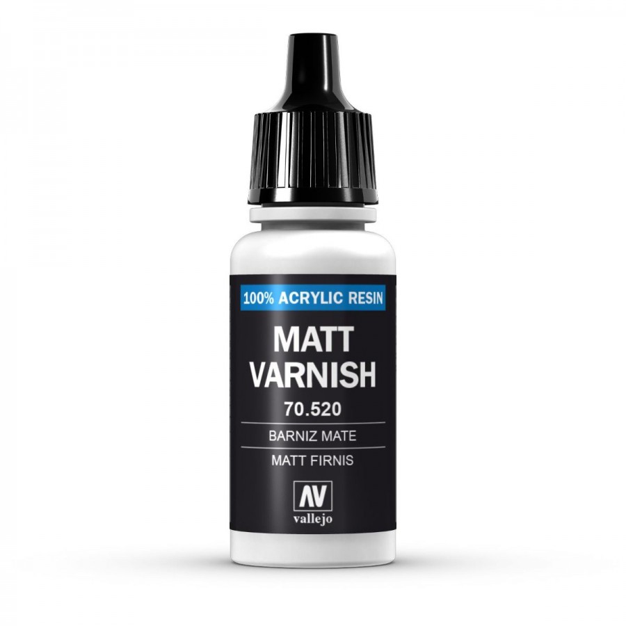 Vallejo Acrylic Paint Model Colour Matt Varnish 17-18ml