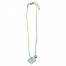 Best Friends Confetti Heart Necklace Set