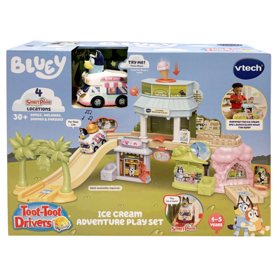 VTech Toot Toot Drivers Bluey Ice Cream Adventure Play Set