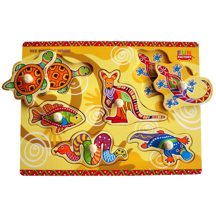 Wood Knob Puzzle Aboriginal