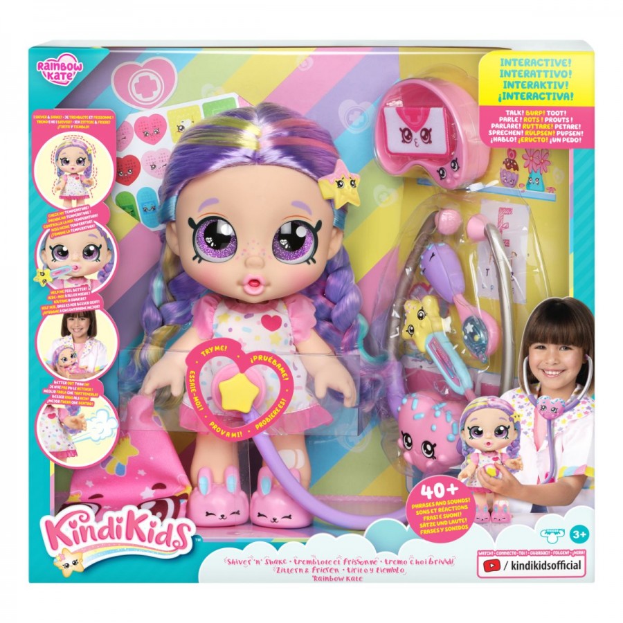 Kindi Kids Series 3 Get Well Rainbow Kate Shiver & Shake