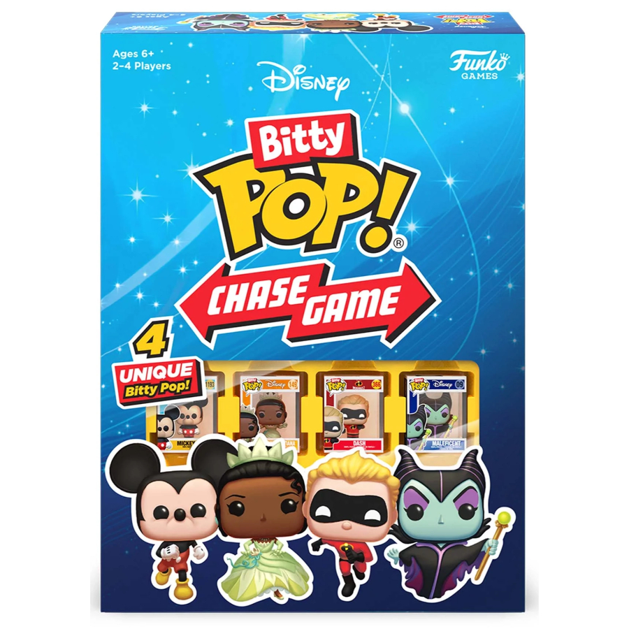 Funko Games Disney Bitty Bop Chase Game With Four Bitty Bops