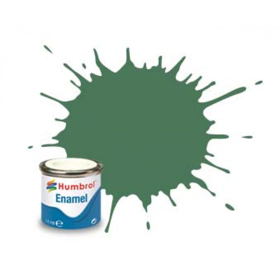 Humbrol Enamel Paint Mid Green Matt