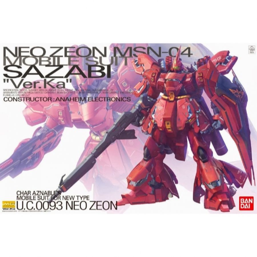 Gundam Model Kit 1:100 MG MSN-04 Sazabi Ver Ka