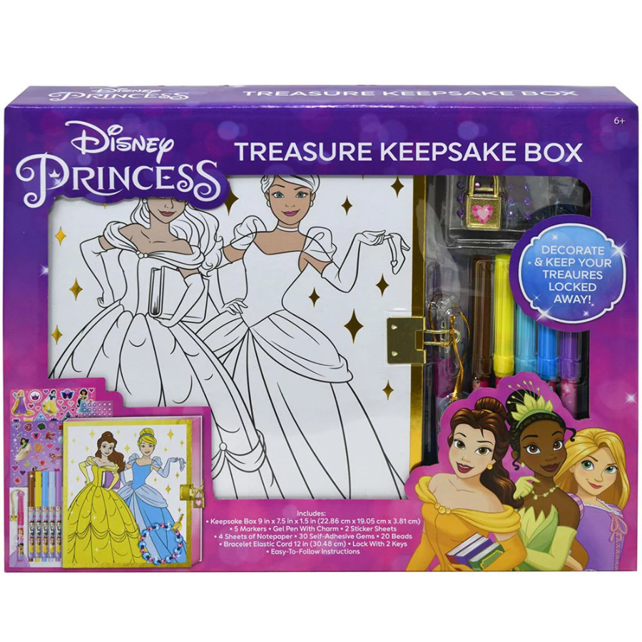 Disney Princess Treasure Keepsake Box With Stationery | Toys | Casey's Toys