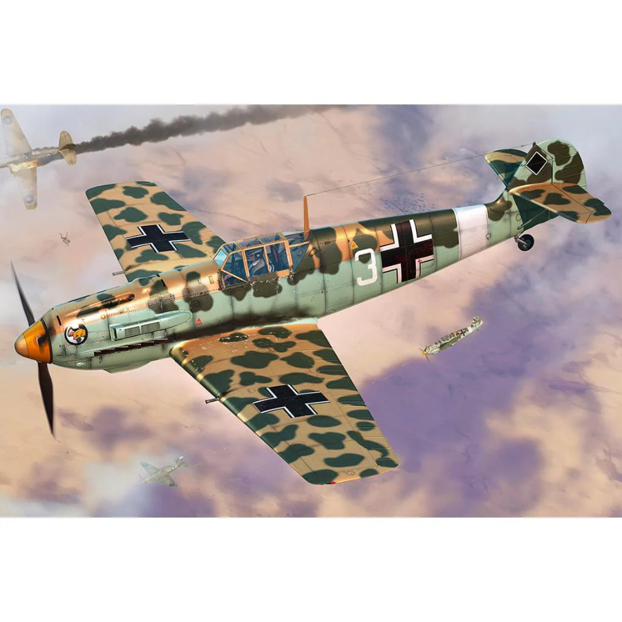 Hobby Boss Model Kit 1:48 Messerschmitt BF109E-4 TROP