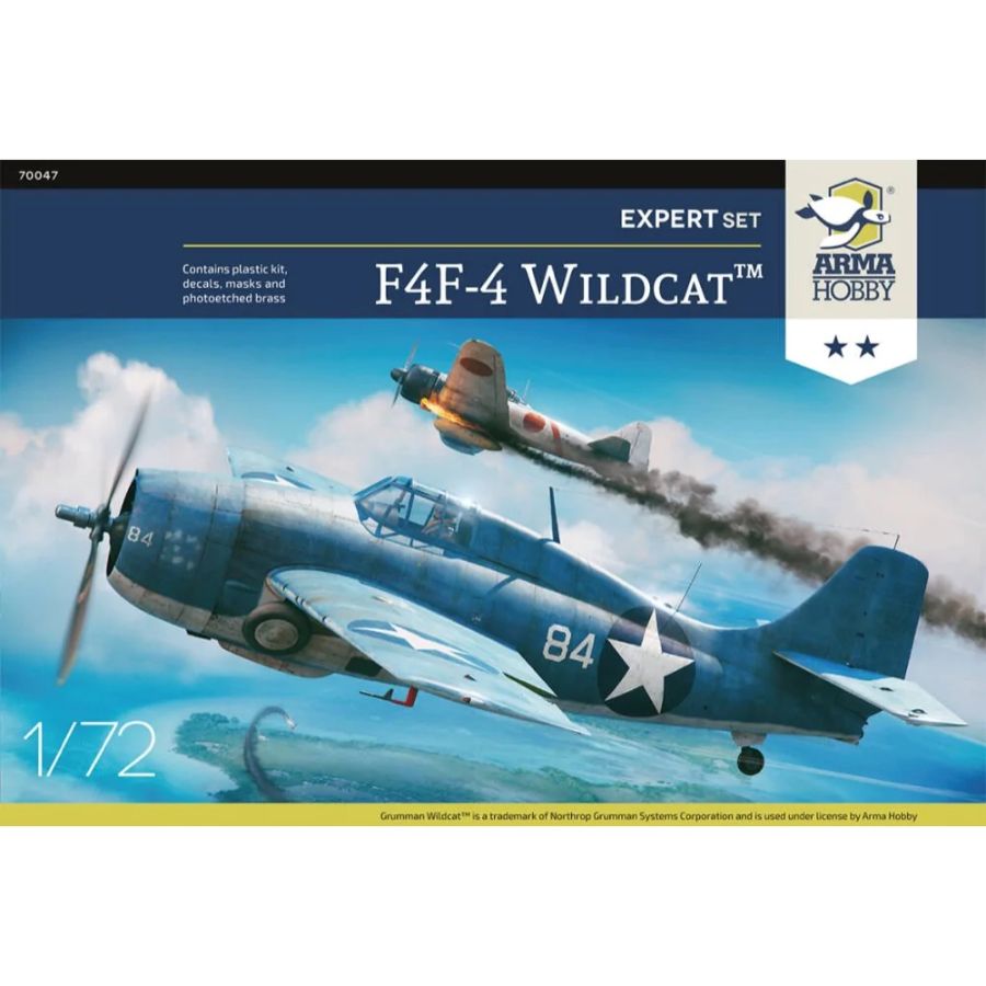 Arma Hobby Model Kit 1:72 F4F-4 Wildcat Expert Set