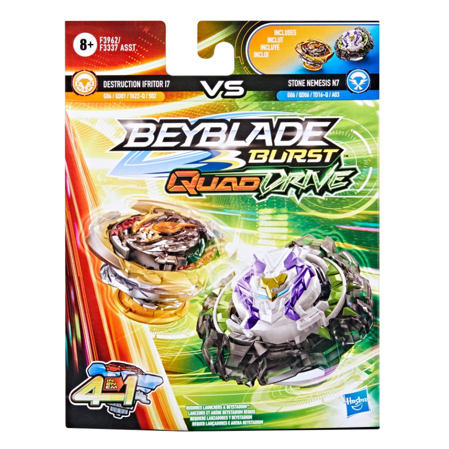 Beyblade Quad Drive Dual Pack Assorted