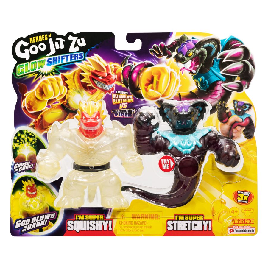 Heroes Of Goo Jitzu Series 8 Glow Shifters Versus Pack Assorted