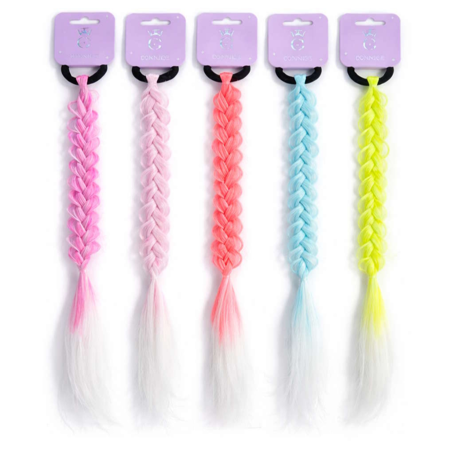 Kids Hair Extensions Thick Braided Assorted