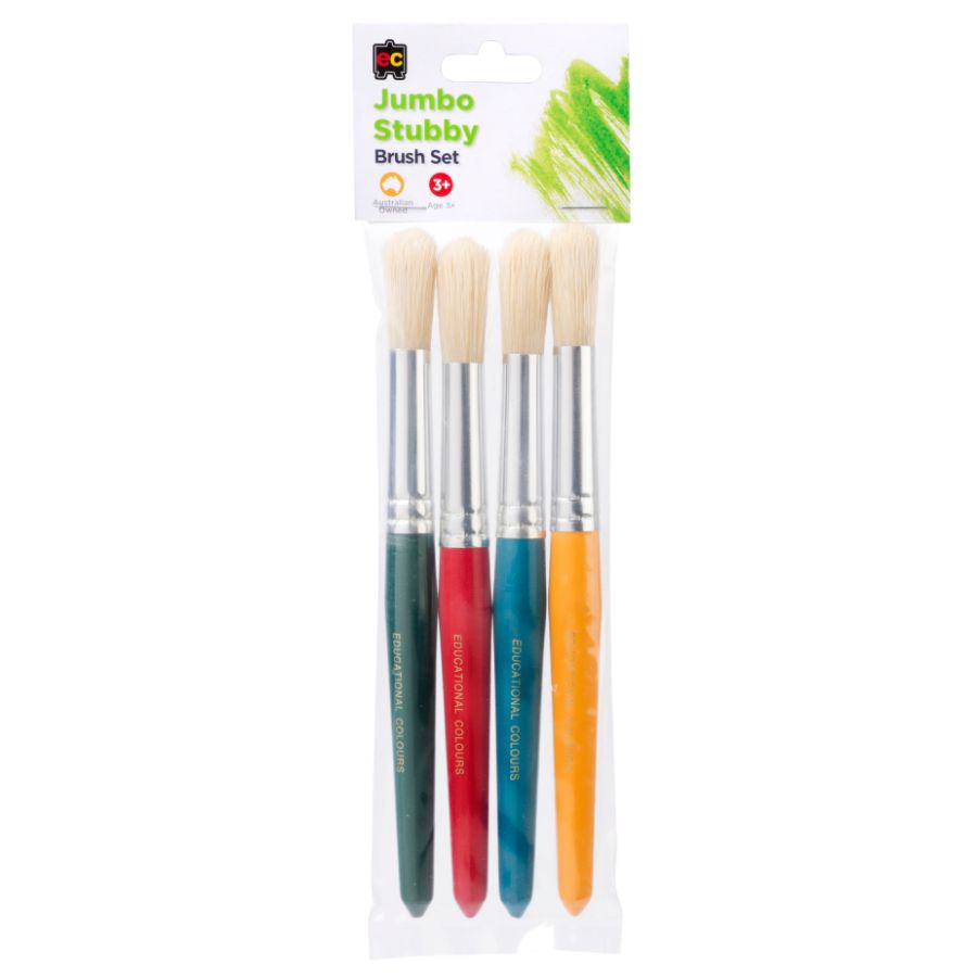 Jumbo Stubby Brush Set of 4