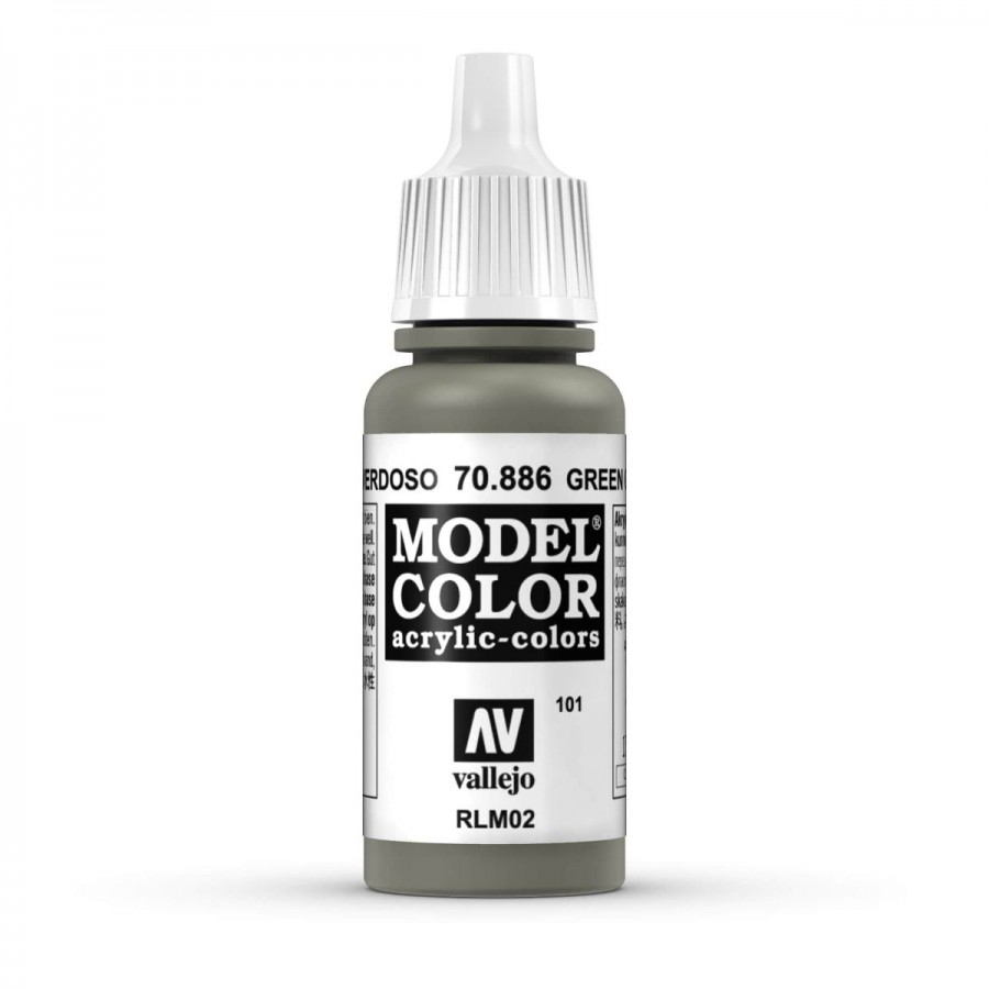 Vallejo Acrylic Paint Model Colour Green Grey 17-18ml