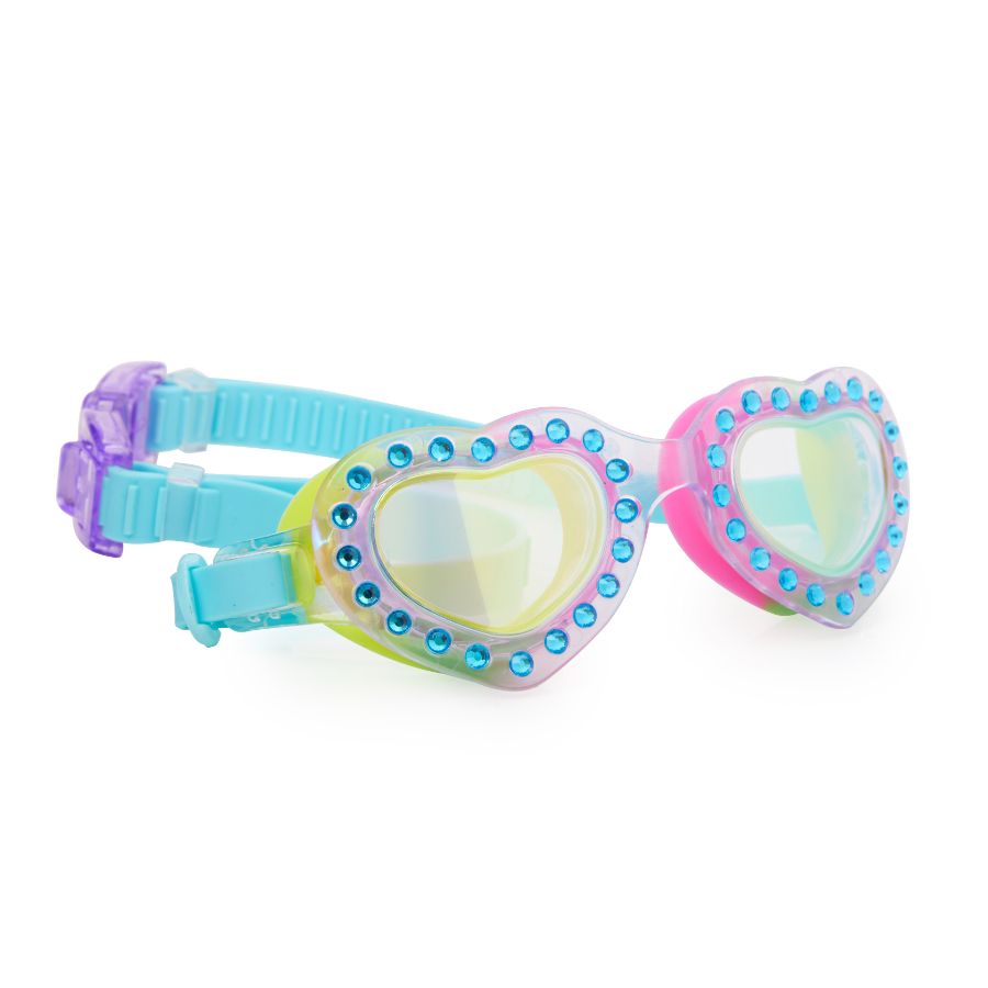 Bling2O G Heart Throb I Love To Too Blue Swimming Goggles
