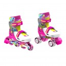 Yvolution Roller & Inline Skate Combo Neon Pink Adjustable Size 3-6
