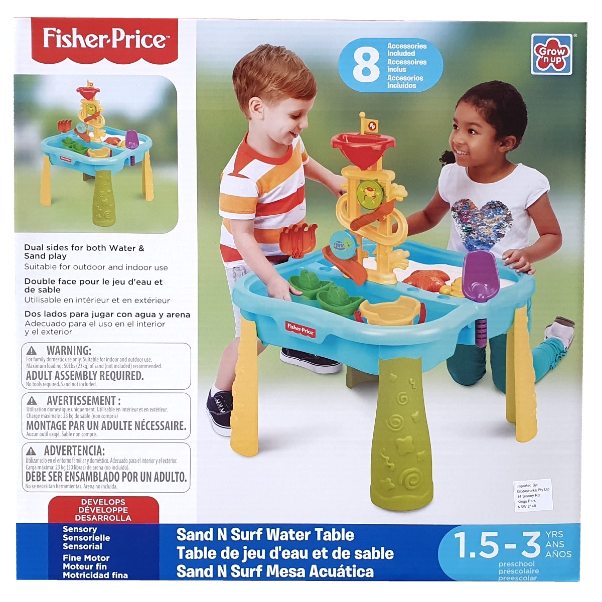 Fisher Price Sand N Surf Water Table Toy Brands A K Caseys Toys