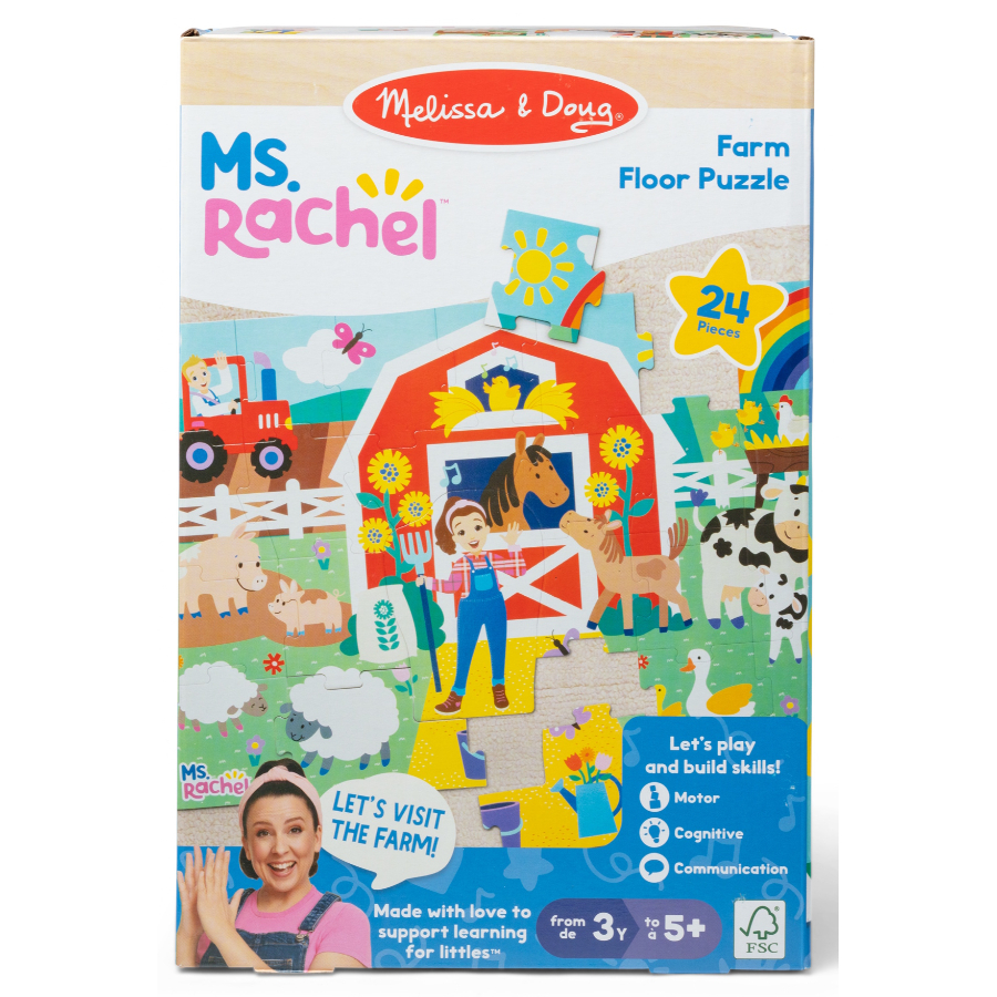 Melissa & Doug Ms Rachel Farm Floor Puzzle