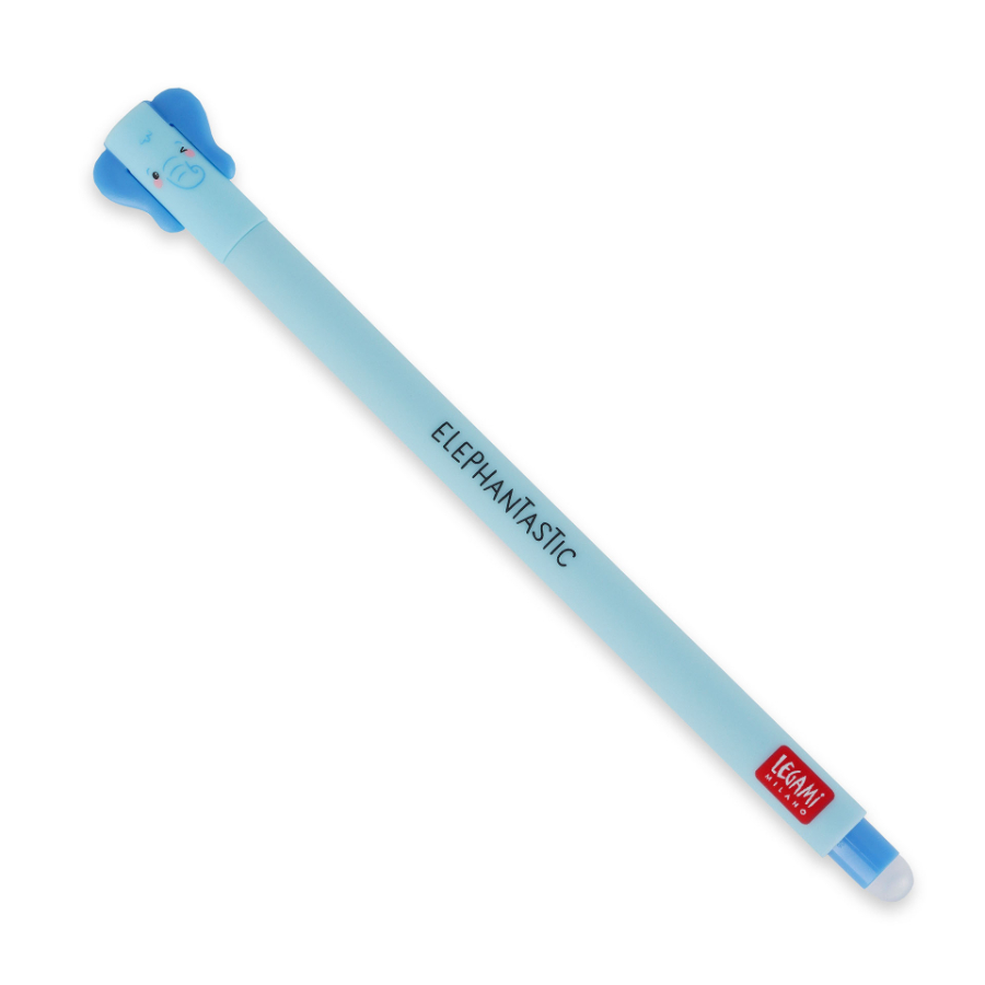 Legami Erasable Gel Pen Elephant Blue Ink 