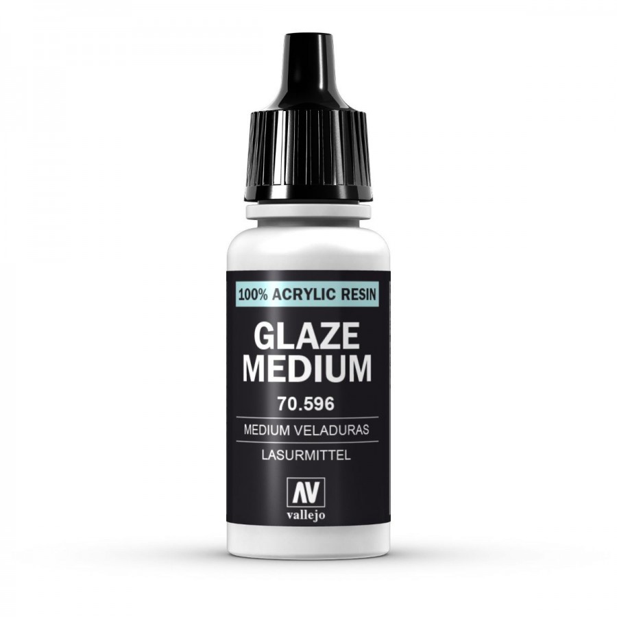 Vallejo Acrylic Paint Model Colour Glaze Medium 17-18ml