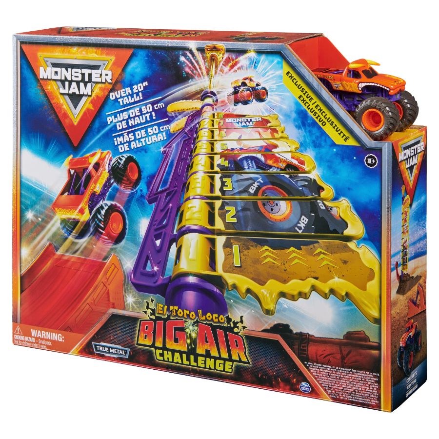 Monster Jam Playset 1:64 El Toro Loco Big Air Challenge