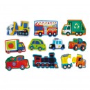 Crocodile Creek 2 Piece Puzzle 10 Pack Vehicles
