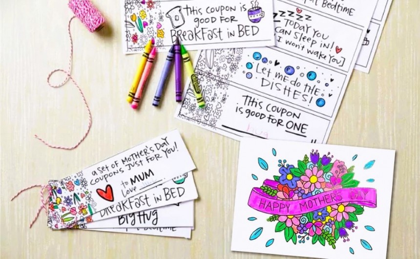 Free Printable Diy Motherâ€™s Day Card & Coupons