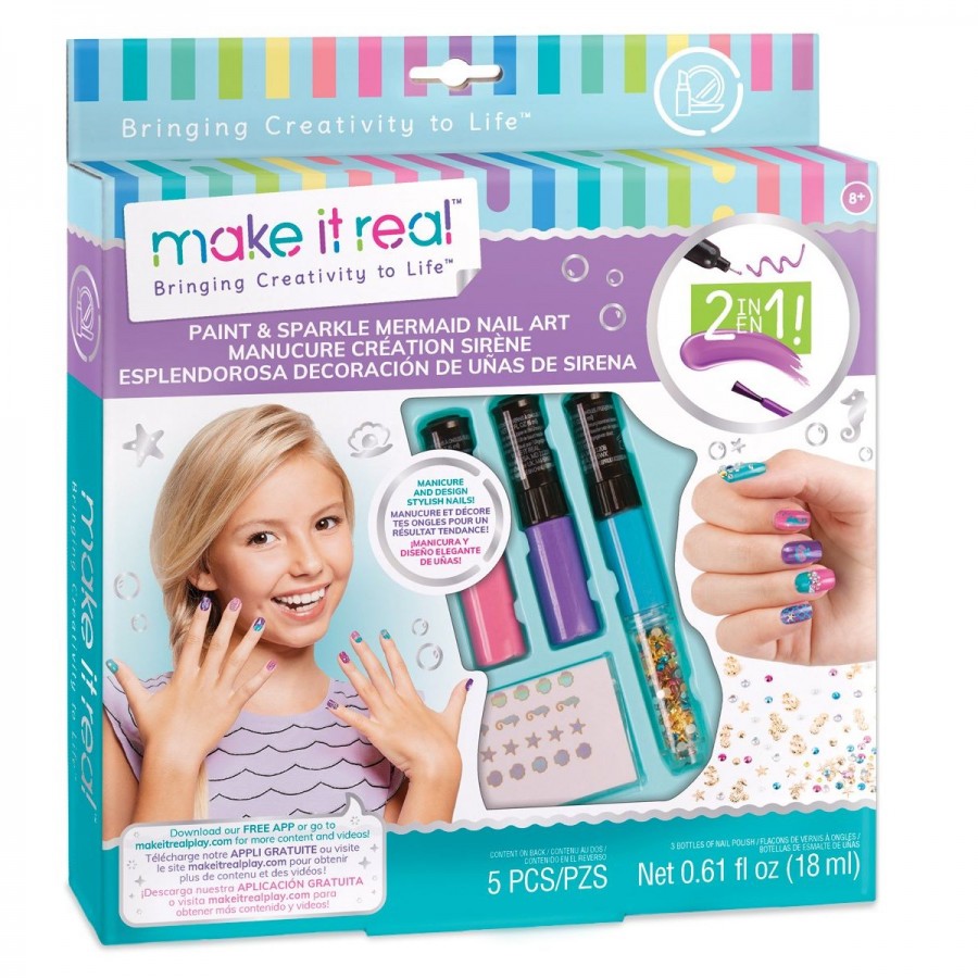 Make It Real Paint & Sparkle Nail Art