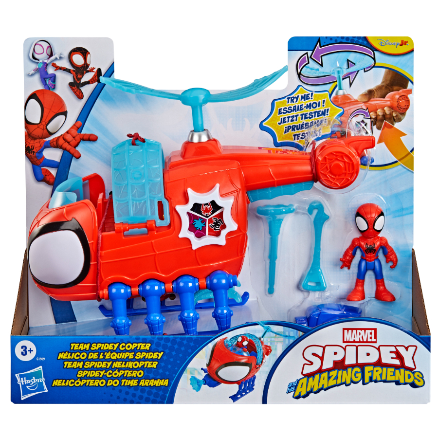 Spidey & His Amazing Friends Copter With Spidey Figure