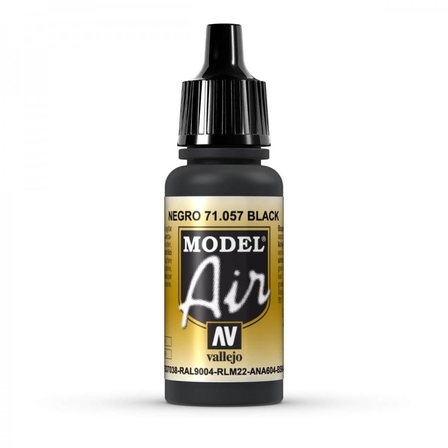 Vallejo Acrylic Paint Model Air Black 17ml
