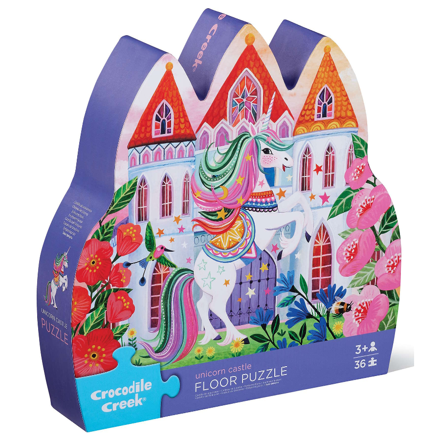 Crocodile Creek 36 Piece Floor Puzzle Unicorn Castle