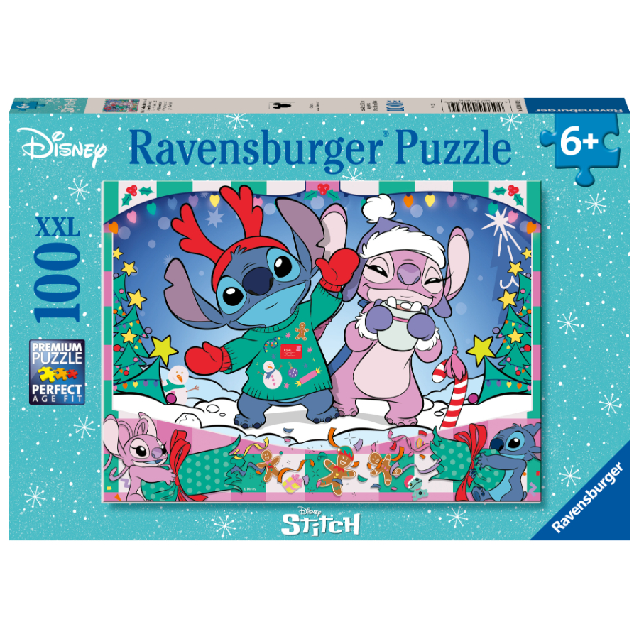 Ravensburger Puzzle 100 Piece Lilo & Stitch Christmas