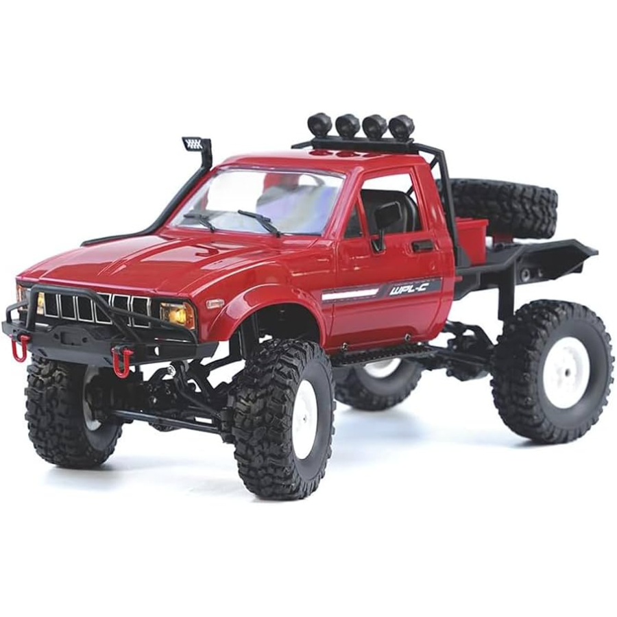 WPL Radio Control 1:16 C14 Single Cab Short-Bed RTR Red