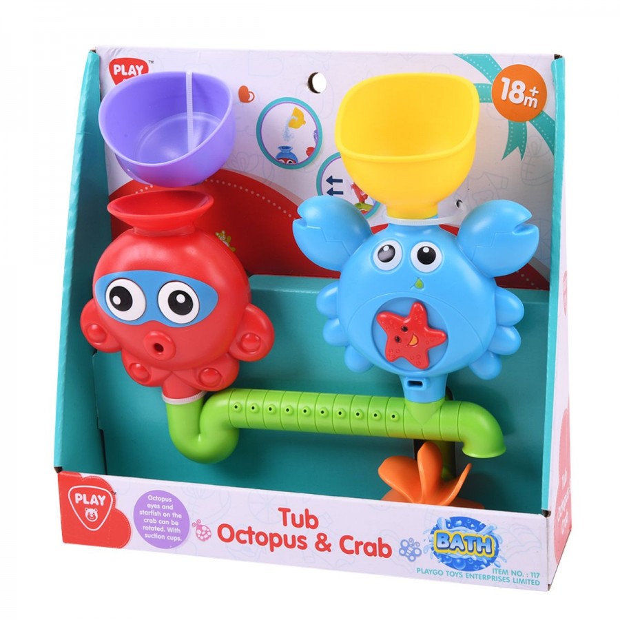 Tub Octopus & Crab Bath Set