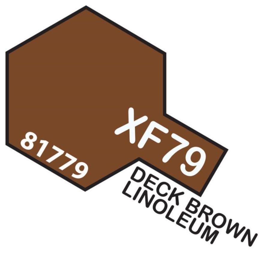 Tamiya Mini Acrylic Paint XF79 Linoleum Deck Brown