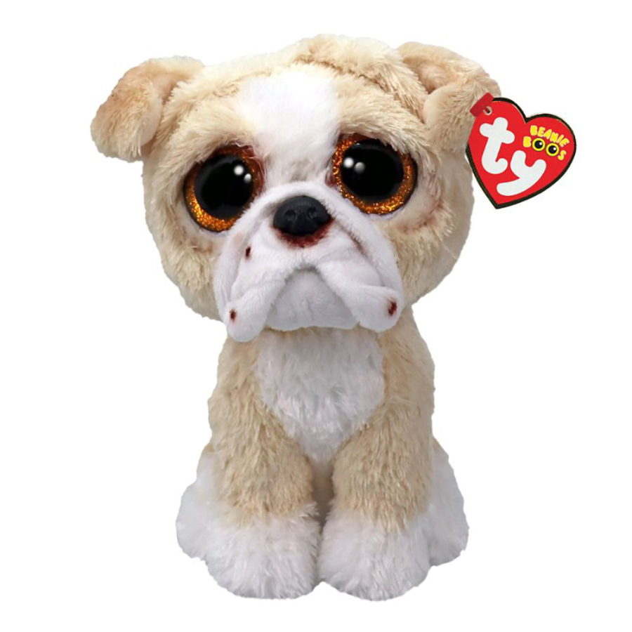 Ty Beanie Boos Regular Plush Pooch Tan English Bulldog